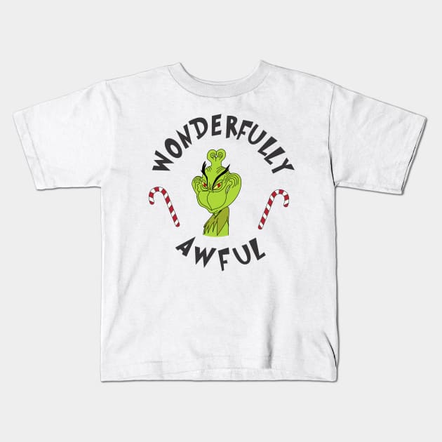 Awfully Wonderful Kids T-Shirt by Make it Festive